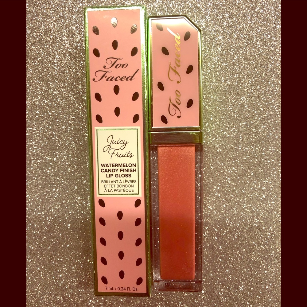BNIB! Too Faced Juicy Fruits Lip Gloss Mega Melons